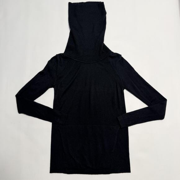 Lululemon Sweater Womens Small Black Cowl Turtleneck Long Sleeve Knit - Picture 6 of 12